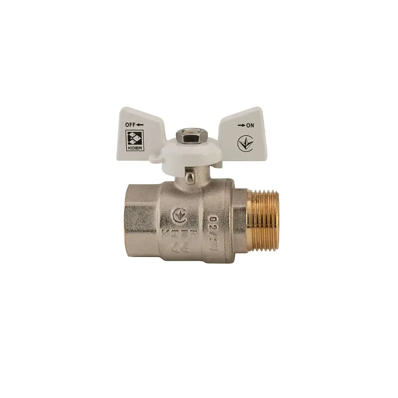 Кран кульовий Koer 3/4" ГШМ (KR.218.W) білий KR0183 - фото 2