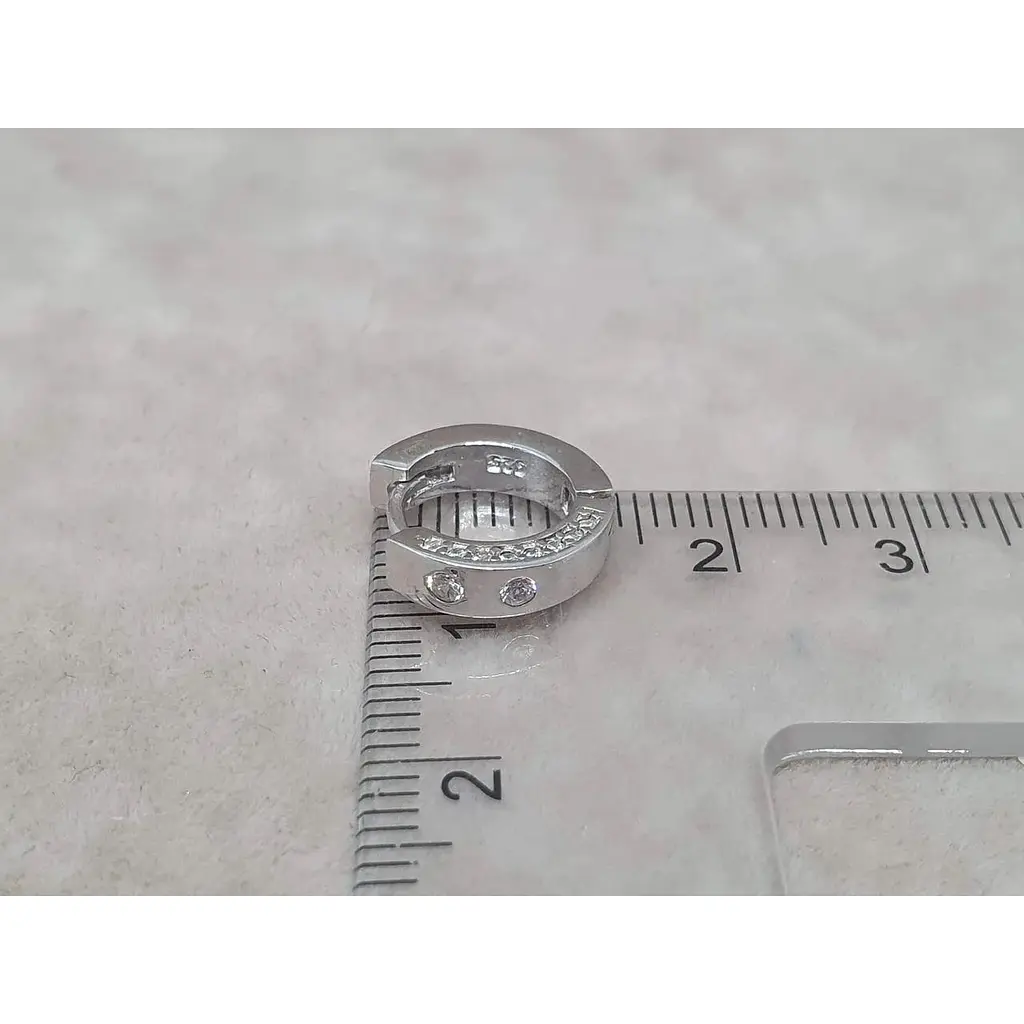 Срібні сережки TOP Silver з фіанітами. 9520160Б - фото 5