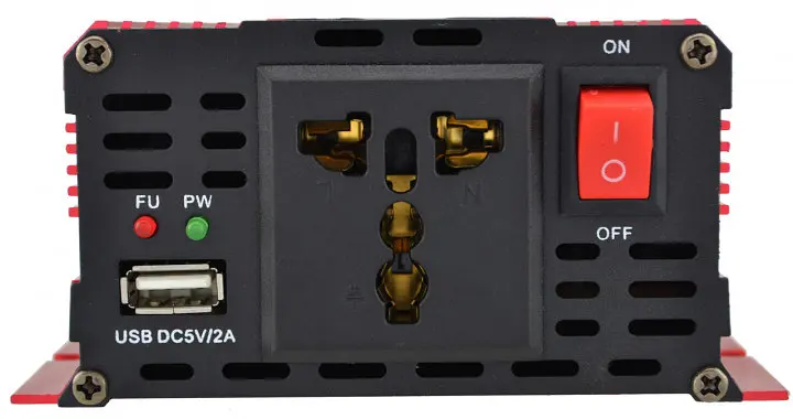 Автоінвертор-перетворювач напруги з LCD-екраном UKC 12 V-220 V 1000 W KC-1000D - фото 4