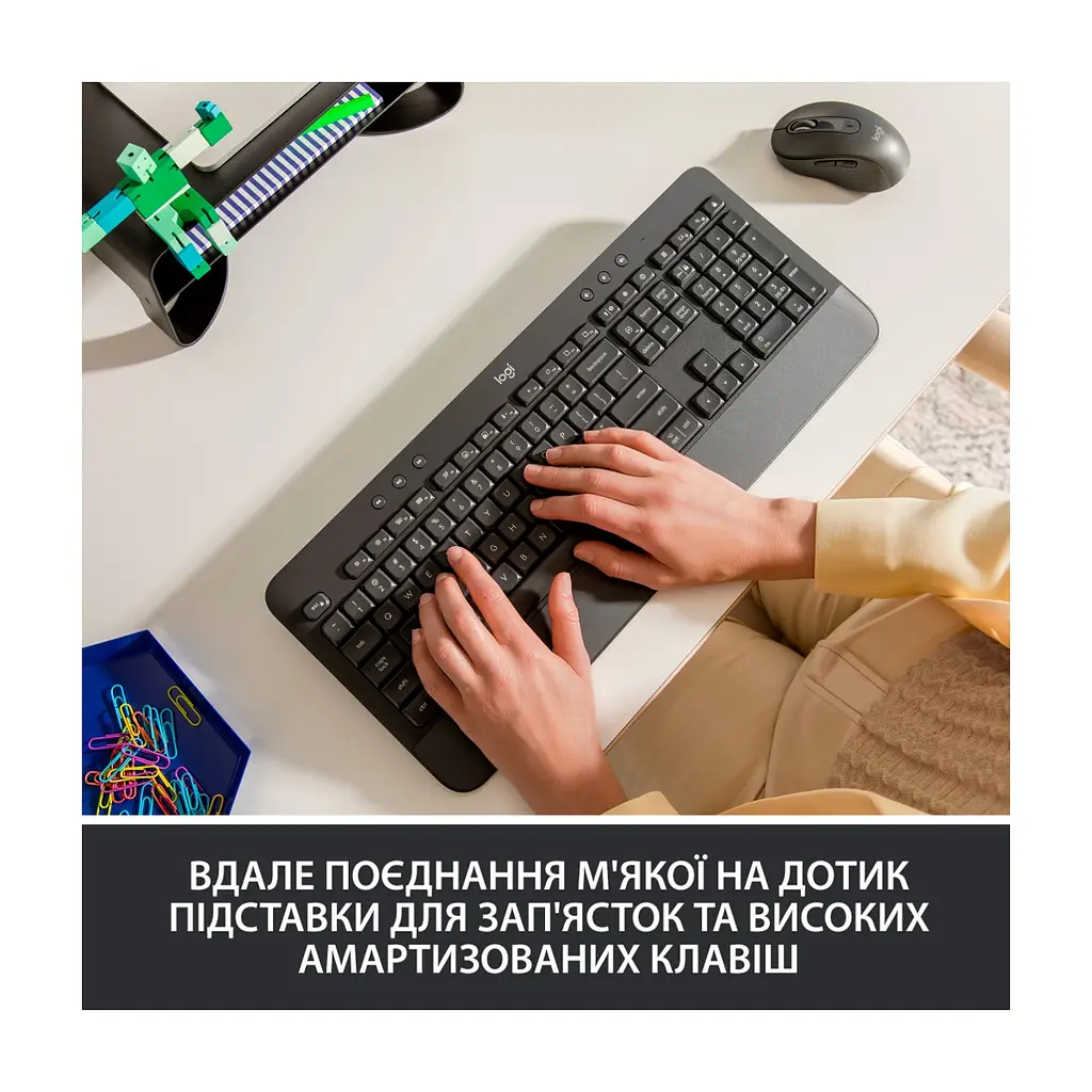 Клавіатура Logitech Signature K650 USB/Bluetooth UA Graphite (920-010945) - фото 2