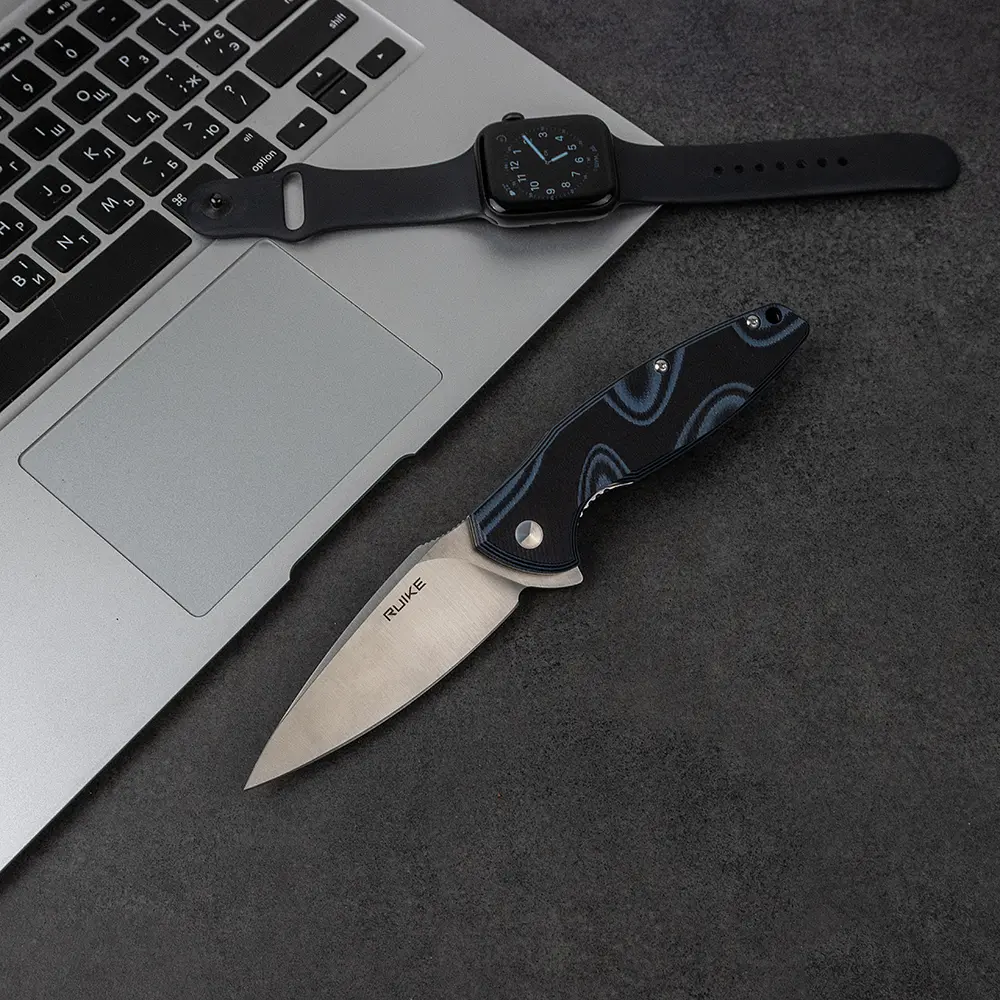 Ніж складаний туристичний Ruike Fang P105-Q, (9.2 см) 14C28N / G10 синій - фото 19