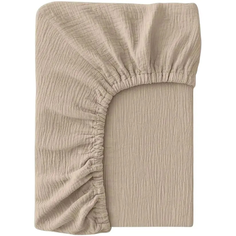 Простирадло на резинці муслін Cosas Beige 200х200х20 см (050Muslin_Beige_200x200x20)