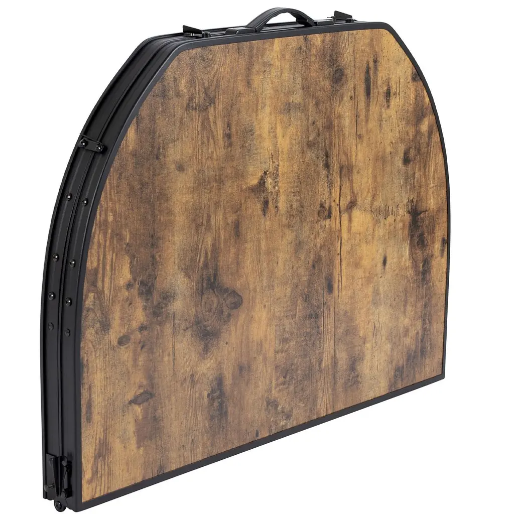 Стіл Bo-Camp Melrose Oval 120x80 cm Black/Wood look (1404220) - фото 4