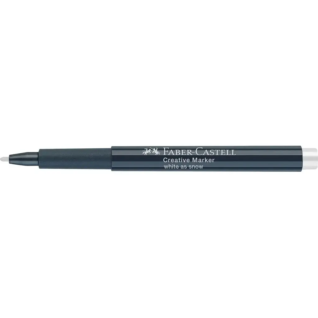 Маркер Faber-Castell для різних поверхонь Creative Marker White, M (1,5 мм), колір білий (31792) - фото 3