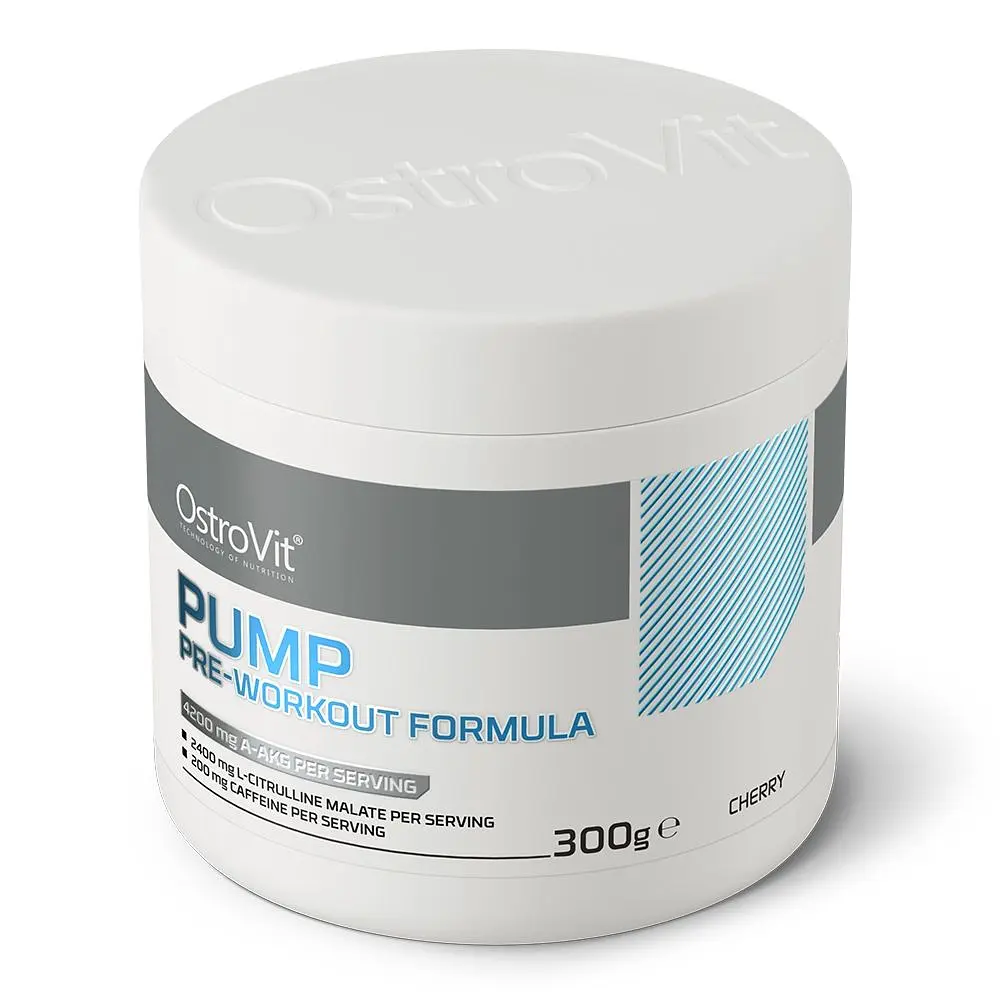 Передтренік OstroVit PUMP Pre-Workout Formula Cherry 300 г - фото 2
