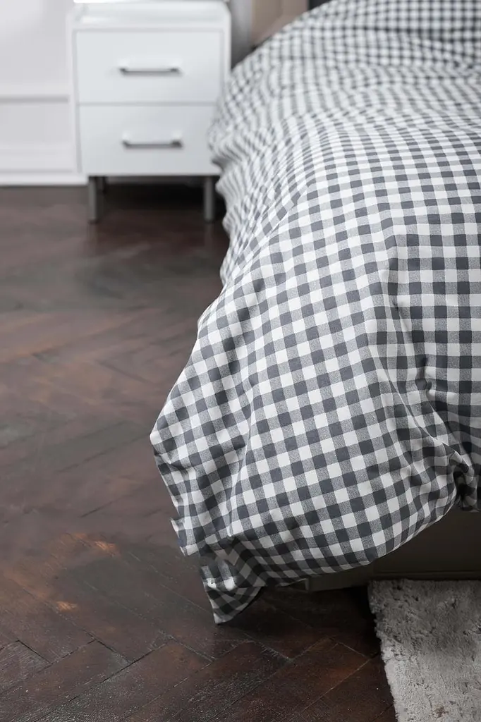 Комплект постельного белья Moon&Star полуторный евро 160х220 см наволочки 2х70х70 см Gray Square Ranforce Elite - фото 8