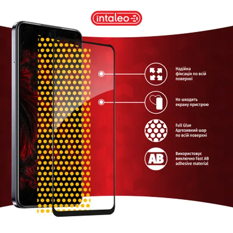 Скло захисне Intaleo Full Glue Infinix Hot 40i Black (1283126588945) - фото 7
