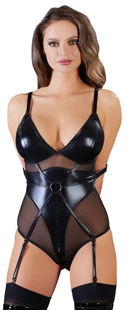 Боди Cottelli Bondage Ring, S (черный) - фото 4