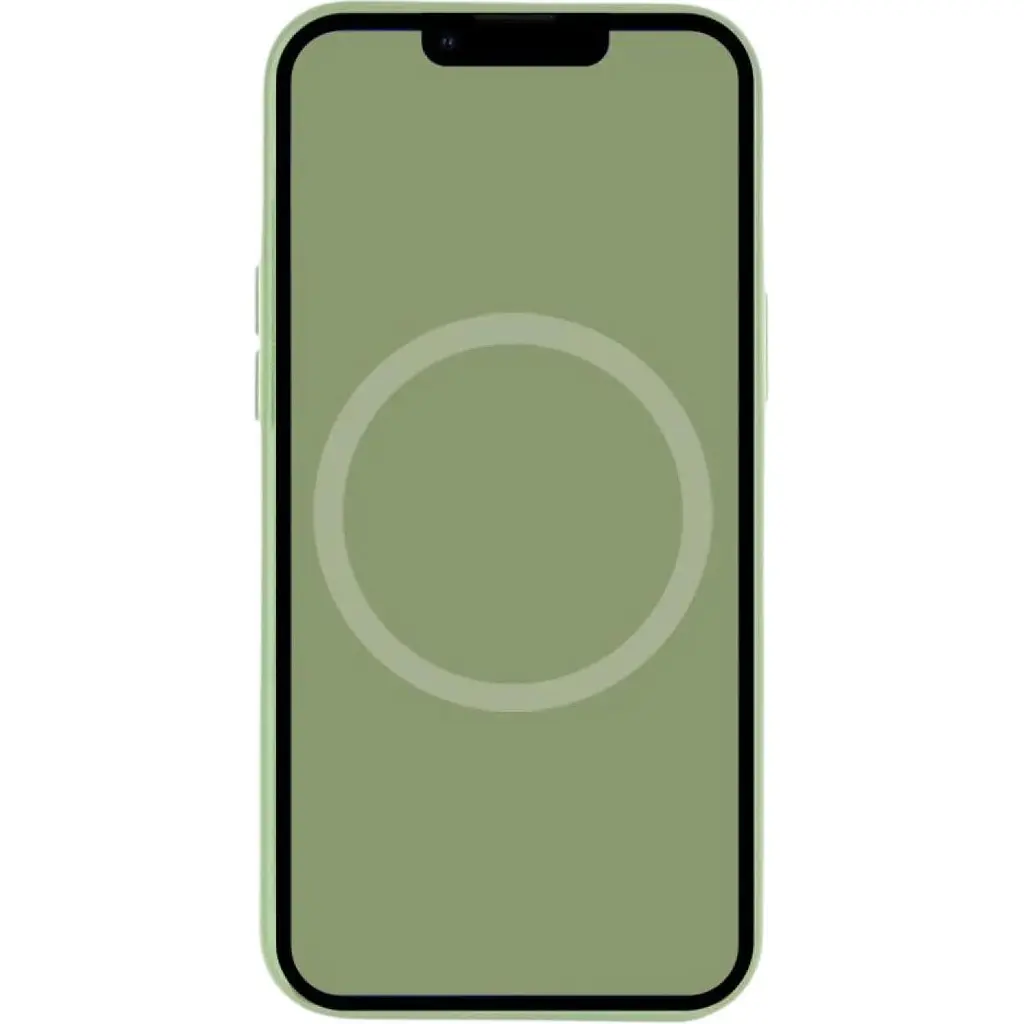 Чехол Silicone Case with Button, Animation & MagSafe для Apple iPhone 17 Pro Light Moss AAA [161688] - фото 3