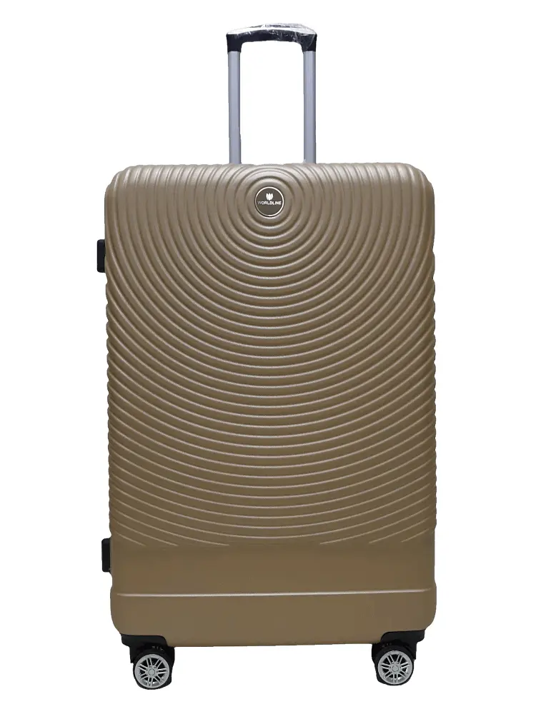 Валіза велика L ABS-пластик Worldline Airtex 652 78×52×34см 128л Шампань