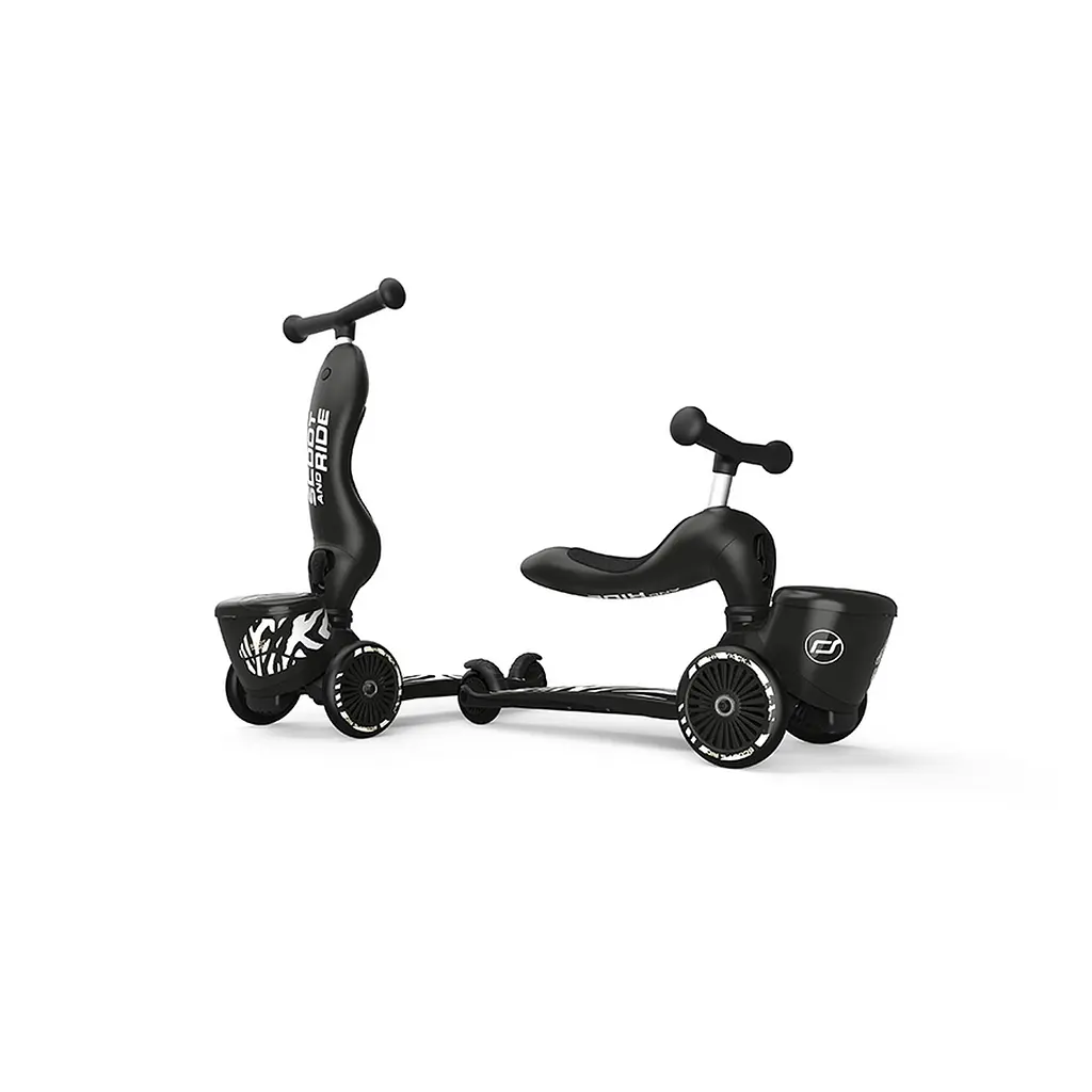 Самокат Scoot and Ride Highwaykick-1 Lifestyle Зебра, чорний (SR-210621-ZEBRA) - фото 4