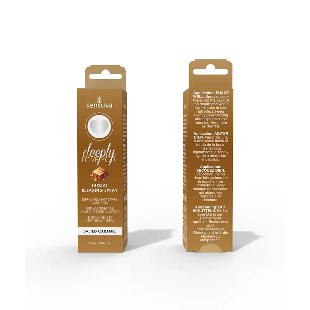 Спрей для мінету Sensuva Deeply Love You Salted Caramel (29 мл), для глибокого мінету - фото 4