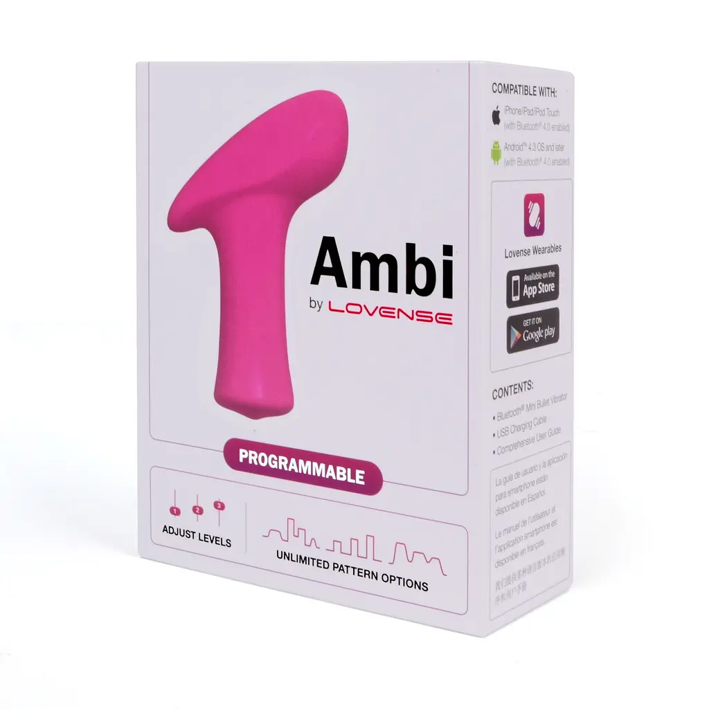 Вибратор для клитора Lovense Ambi 8.6 см розовый - фото 8
