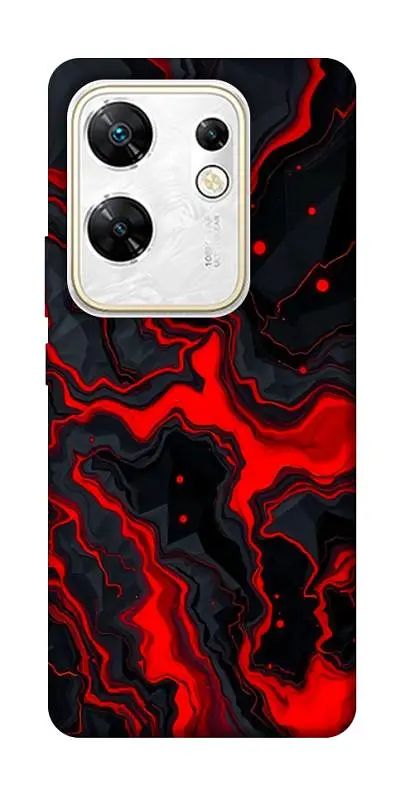 TPU чохол Demsky Black red marble для Infinix Zero 30 4G