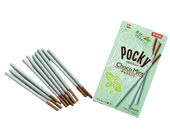 Японські палички Glico Pocky Choco Mint 65.4г - фото 5
