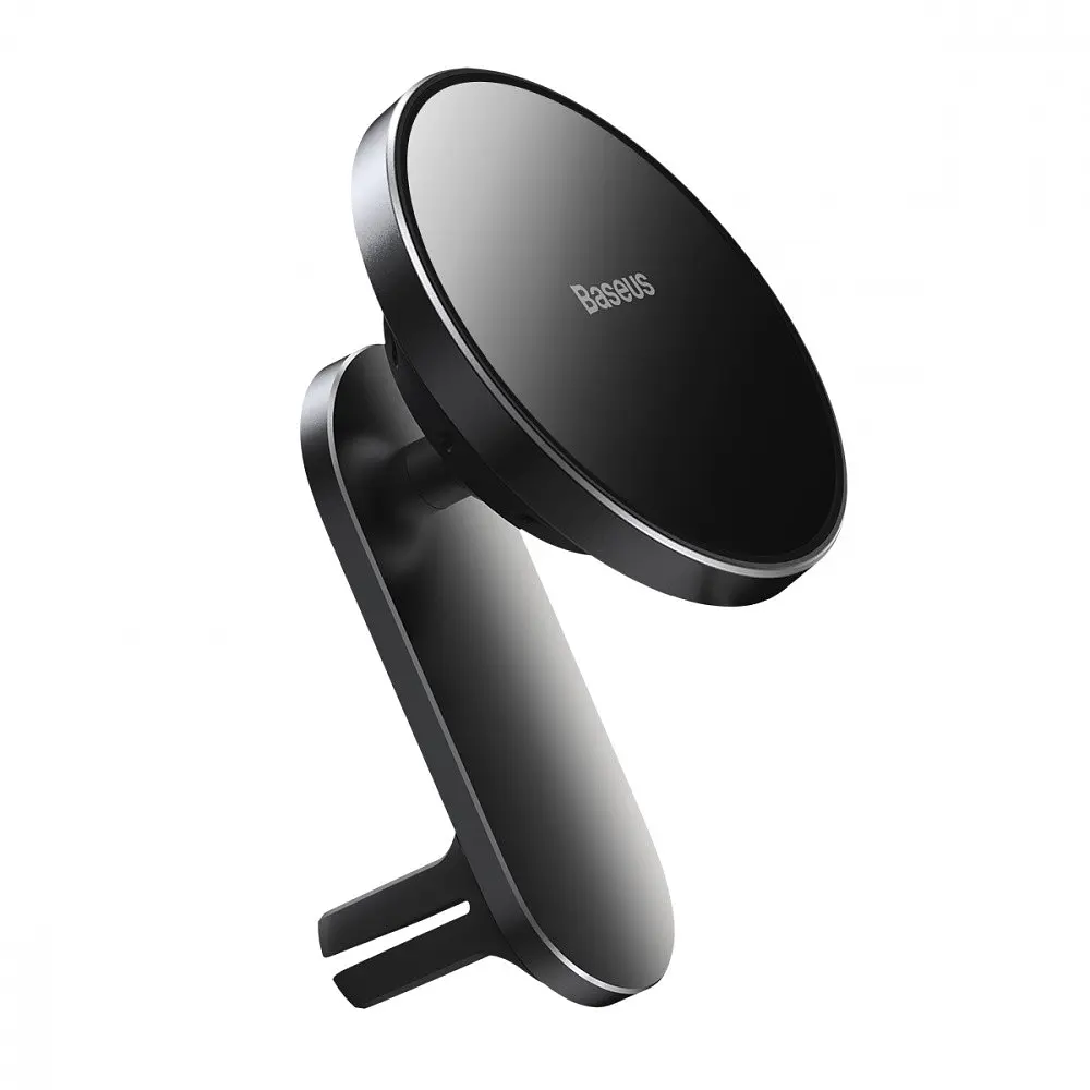 Автодержатель с беспроводной зарядкой для iPhone 12 Baseus Big Energy 15W black (31750) - фото 9