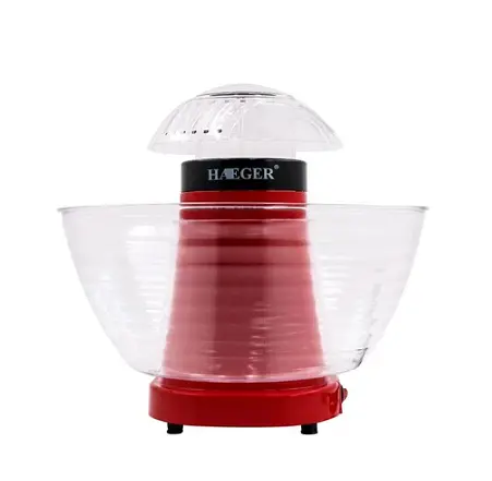 Апарат для приготування попкорну Haeger HG-9001 · Домашня попкорниця, 1200 Вт - фото 2