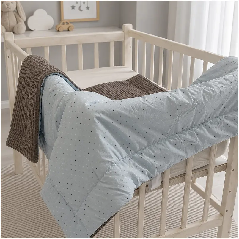 Плед дитячий MirSon Poplin Waffle Sleeping animals 150х220 см (2200013893424) - фото 3