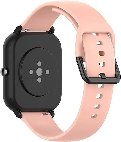 Ремінець силіконовий BeWatch для Xiaomi Amazfit BIP/GTS/GTR S 20 мм Рожевий (1012311S) - фото 2