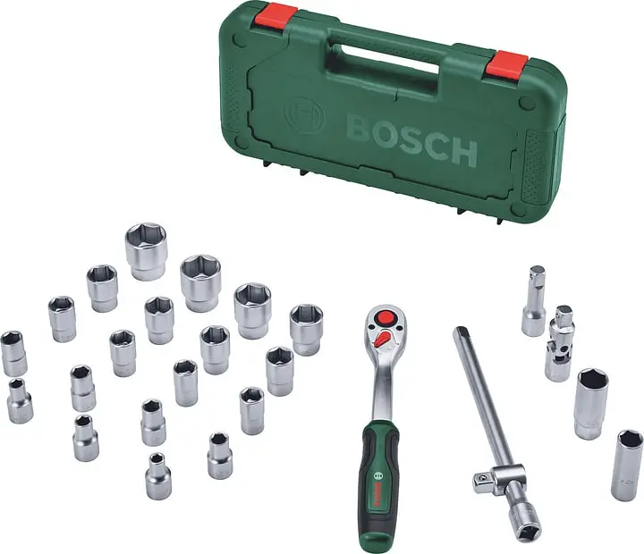 Набір торцевих головок, 1/2,з тріскачкою 25 шт Bosch hoz0012669 - фото 3