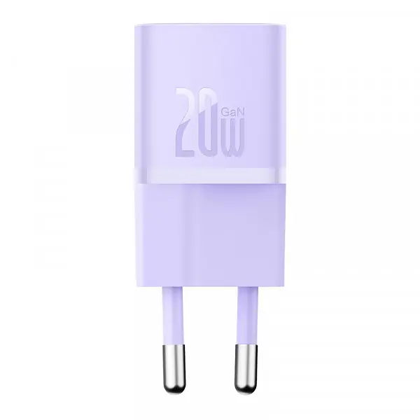 Зарядное устройство Baseus GaN5 FC mini 1C 20W (CCGN050105) фиолетовое - фото 2