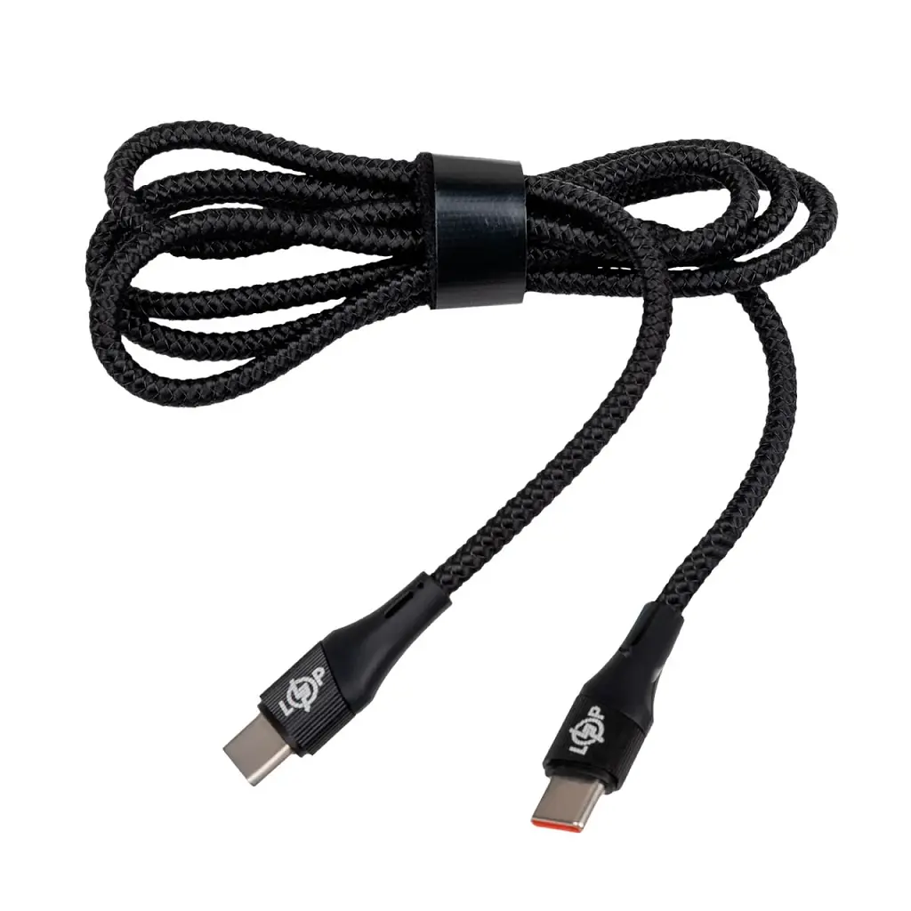 Кабель LogicPower C1001MC3 USB 3.0 Type-C - Type-C 100 Вт PD 1 м сірий - фото 2