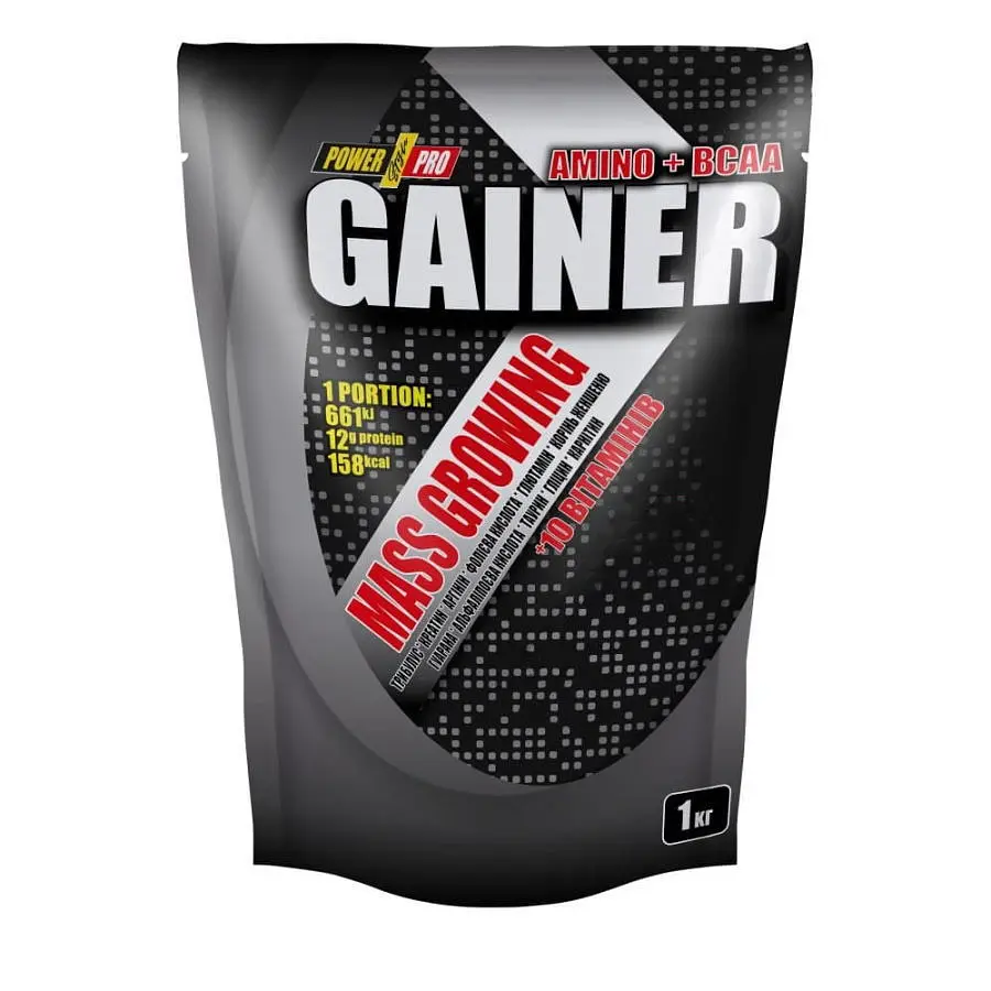 Гейнер Gainer, 1 кг Ягода Power Pro fit0016751