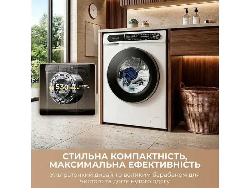 Пральна машина автоматична Dreame S6 (DWF06S30CA) - фото 6