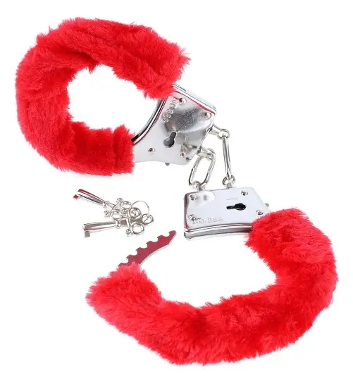 Наручники с мехом Love Cuffs Hand Schellen Red помогут испытать незабываемые оргазмы и ощущения Orion 42-05276610000 22400 - фото 4
