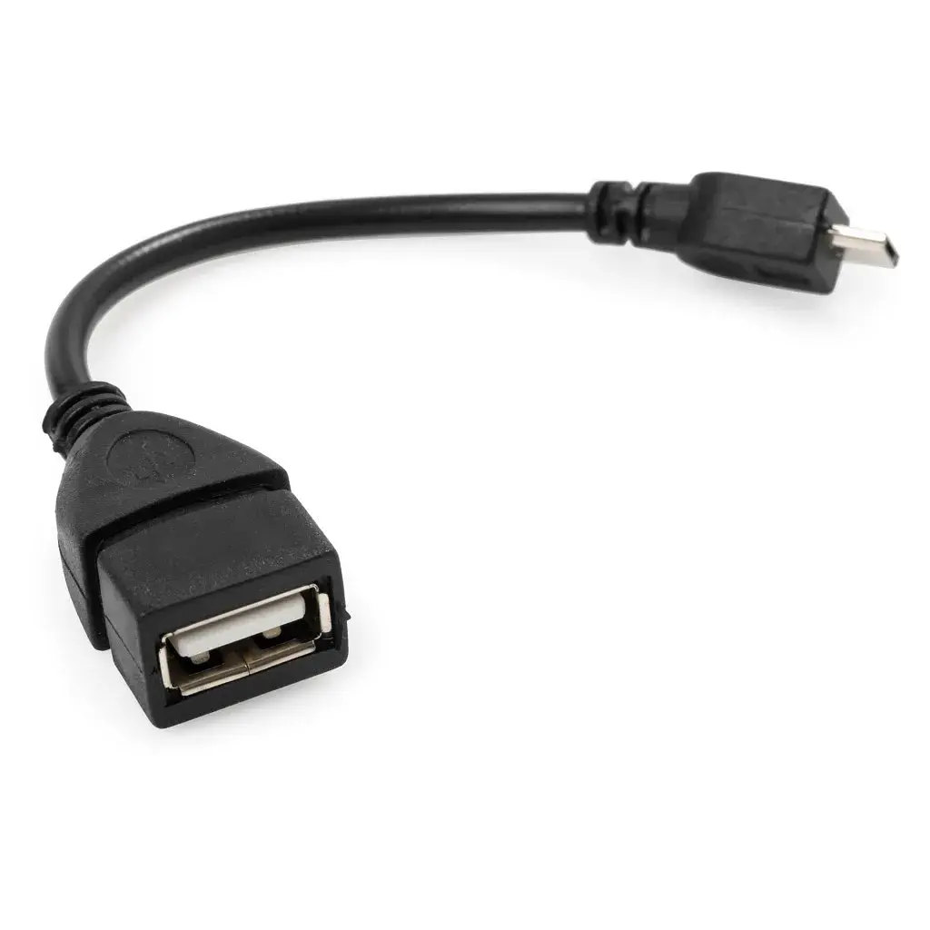 Перехідник OTG USB 2.0 AF to Micro 5P 0.15m Vinga (VCPDCOTGMBK) - фото 3