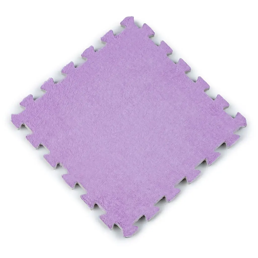 Підлога-пазл плюшевий ФІОЛЕТОВИЙ 30x30x1cm (D) SW-00002086 - фото 3