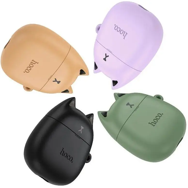 Беспроводные наушники Hoco EW45 Lilac cat лиловые - фото 6