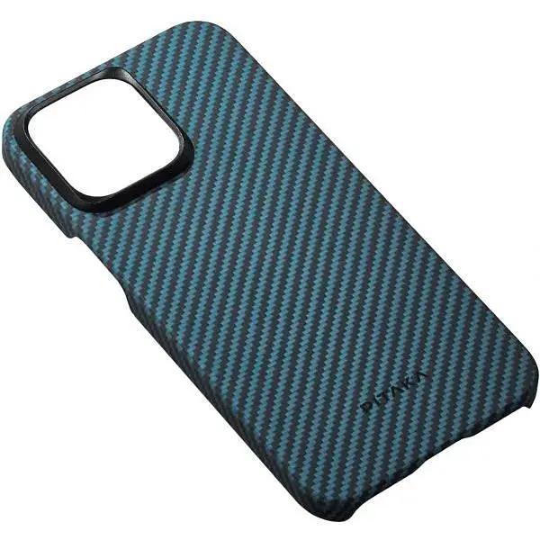 Чехол-накладка Pitaka MagEZ Case 4 Twill 1500D Black/Blue для iPhone 15 (KI1508) - фото 4