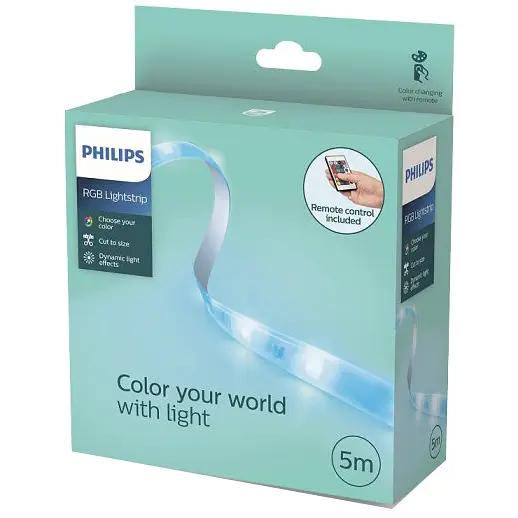 Світлодіодна стрічка Philips Lightstrips 5M RGB Mixed DISC (929004121001) - фото 2