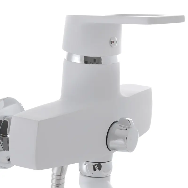 Смеситель для ванны Zerix Z2230-7 white ZX0359 Белый матовый - фото 3