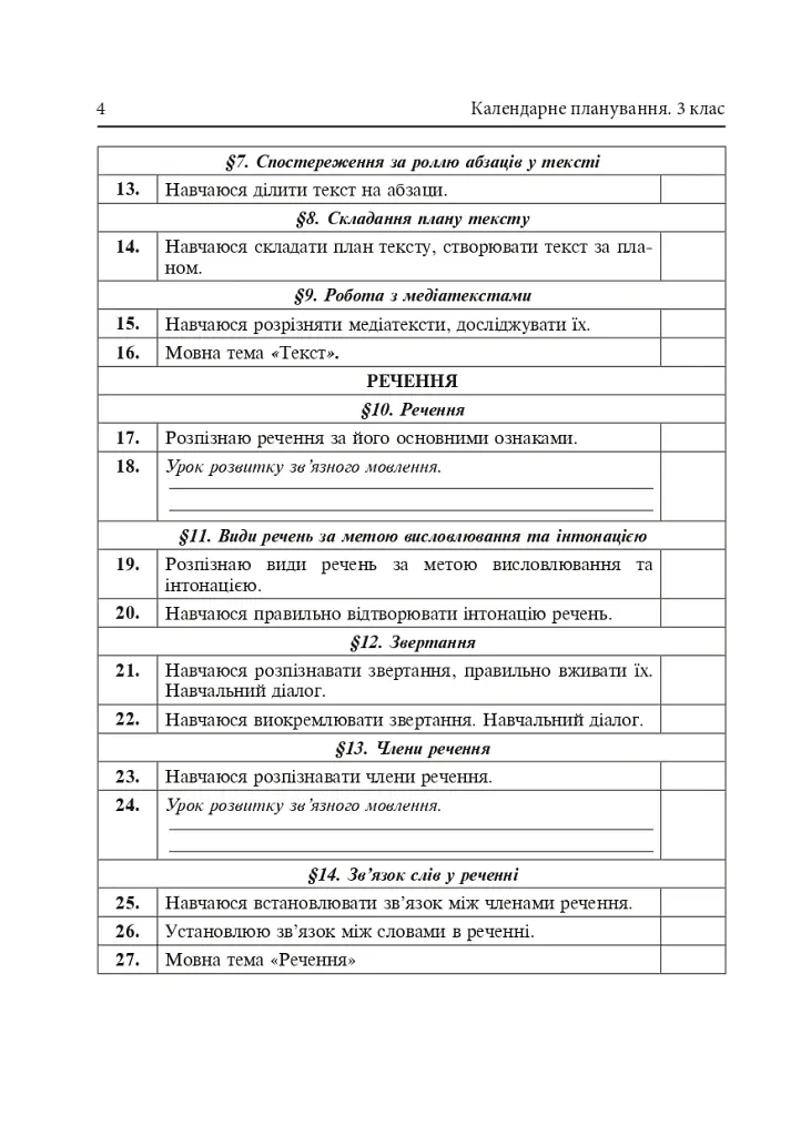 Календарне планування. 3 клас - Наталя Будна - фото 5