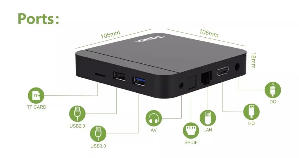 Смарт-ТВ-приставка Android SmartTV Box Tanix W2 2/16 ГБ - фото 3