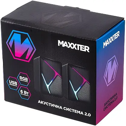 Акустическая система Maxxter CSP-U004RGB Black - фото 2