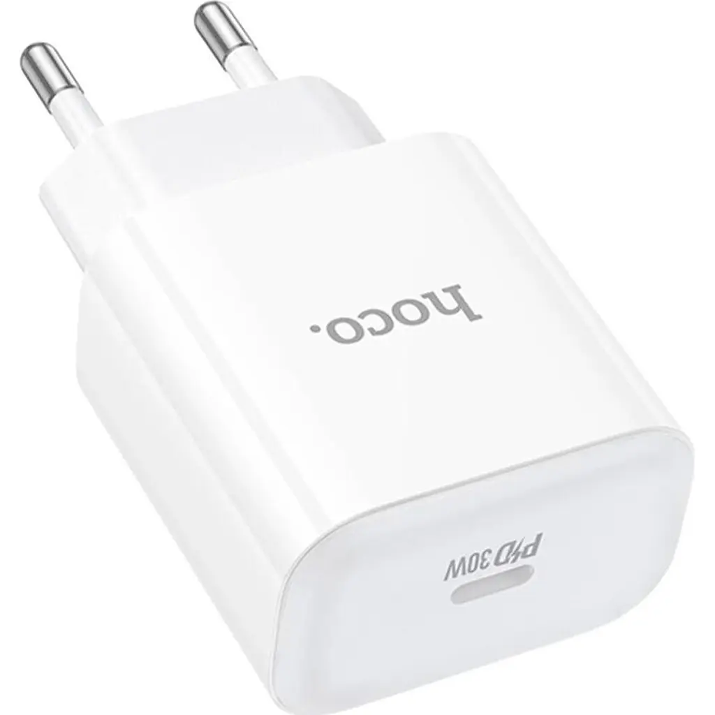 Мережевий зарядний пристрій Hoco C76A Pro Majestic PD30W White [170757] - фото 4