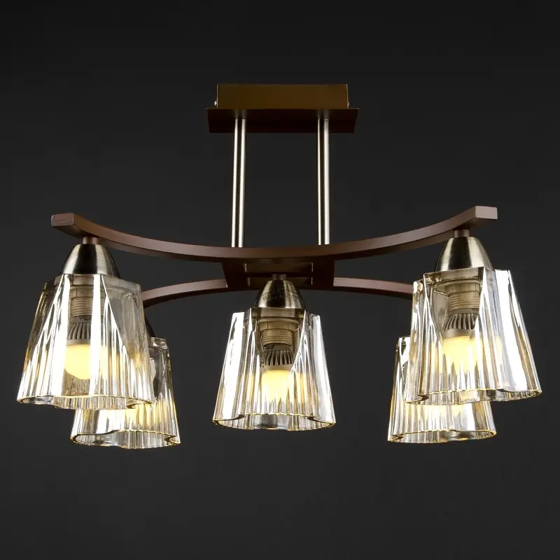 Люстра потолочная Brille классическая E14 40W BR (LK-516C/5) - фото 7