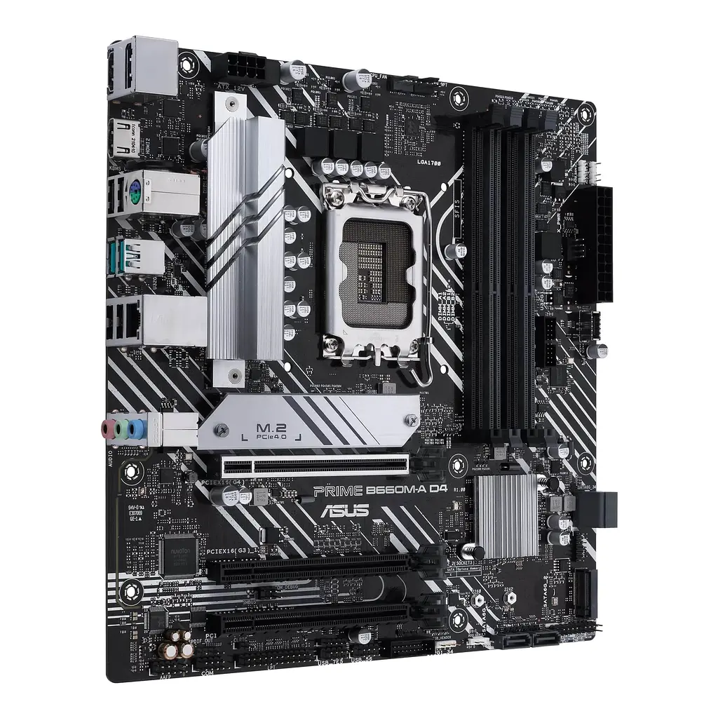 ASUS Материнська плата PRIME B660M-A D4-CSM s1700 B660 4xDDR4 M.2 HDMI DP mATX CSM - фото 2