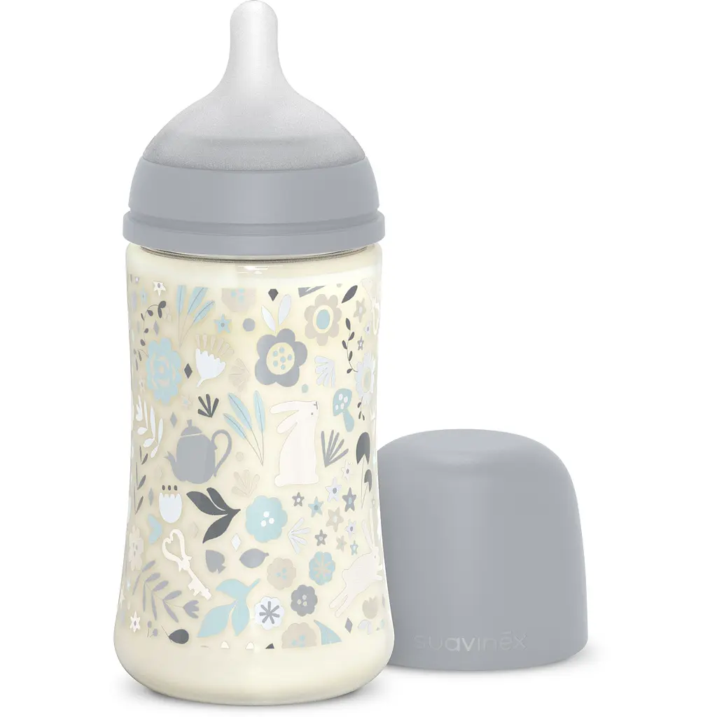 Бутылочка для кормления Suavinex Wonderland 270 мл средний поток голубая (308749) - фото 2