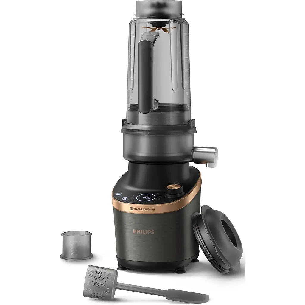Блендер Philips Flip&Juice стаціонарний 1500 Вт мідно-чорний (HR3770/00) - фото 7