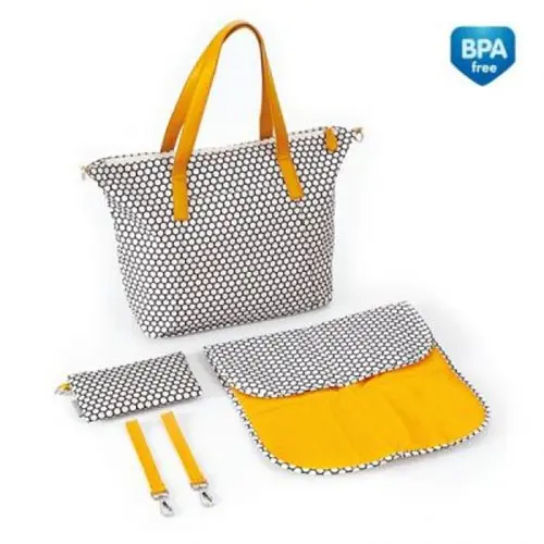 Сумка для мами Canpol babies Lady Mum з кріпленням до коляски чорний з білим (78/503) - фото 2