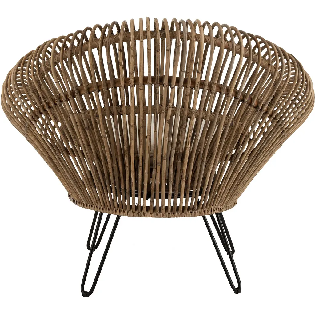 Крісло J-line з бамбука та ротанга з подушкою на ніжках (1715) - фото 3