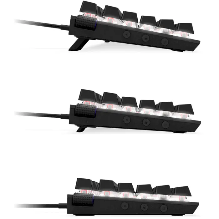 Клавиатура NZXT Function MiniTKL RGB Gateron Linear Red Switches ENG USB Matte Black (KB-175US-BR) - фото 4