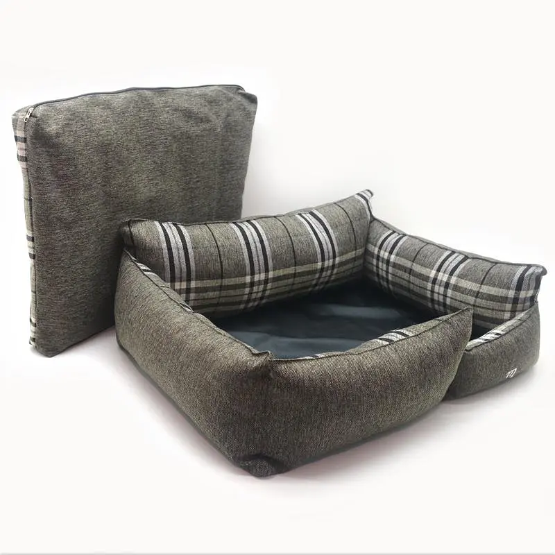 Лежак для собак Zoo-hunt Шотландія прямокутний бежевий №3 600х800х240 мм - фото 3