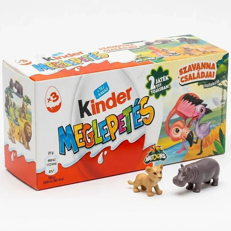 Набір 10 шт Kinder сюрприз Meglepetes Szavanna Csaladjai Сім’я савани - фото 5