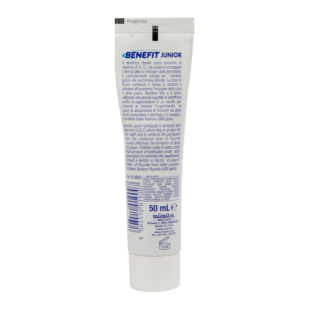 Детская зубная паста Benefit Junior, с фруктовым вкусом, 50 мл (BTPJ50) - фото 2