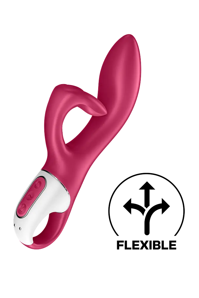 Вібратор-кролик Satisfyer Embrace me, 21.6х4.6 см бордо - фото 4